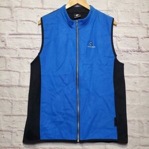 Cannondale Vest Polartec Fleece Full Zip‎ Mens Large Blue Black Running Cycling